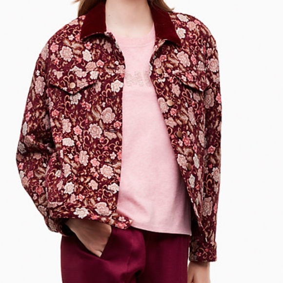 Floral jacquard jacket - Picture 3 of 3